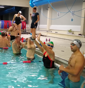 Swim coaching at Brecon Pool